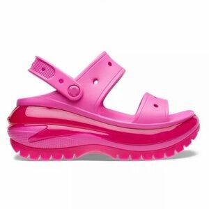 CROCS mega crush pink platform men’s sandals